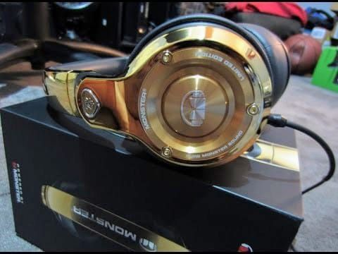 Нераспечатанные наушники Monster 24K DJ Over-Ear Gold Limited Edition