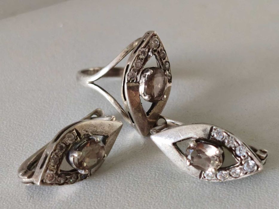 Серебро. 925 проба. Набор.