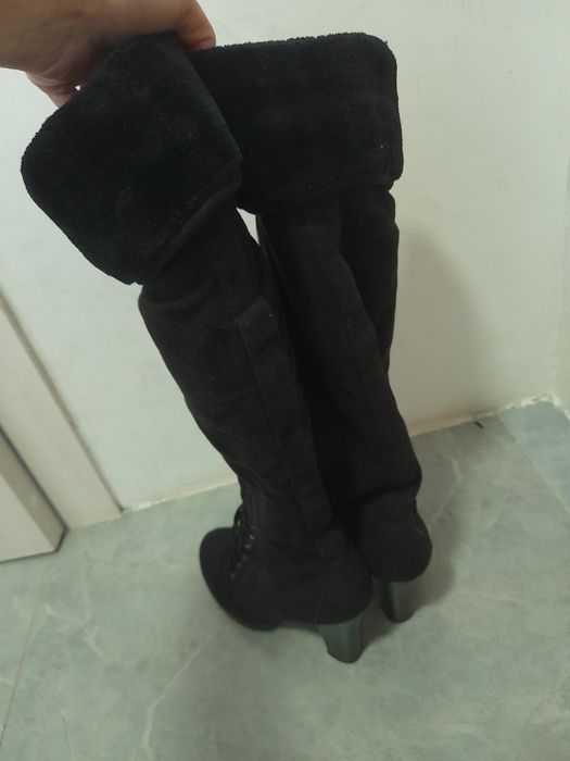 Продам сапоги замша