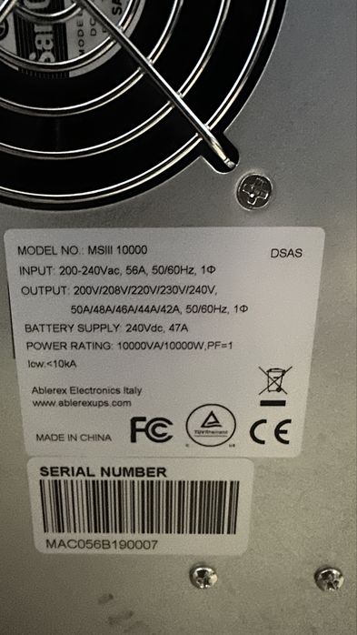 UPS Ablerex MSIII 10000 – Nou – 10kVA / 10kW