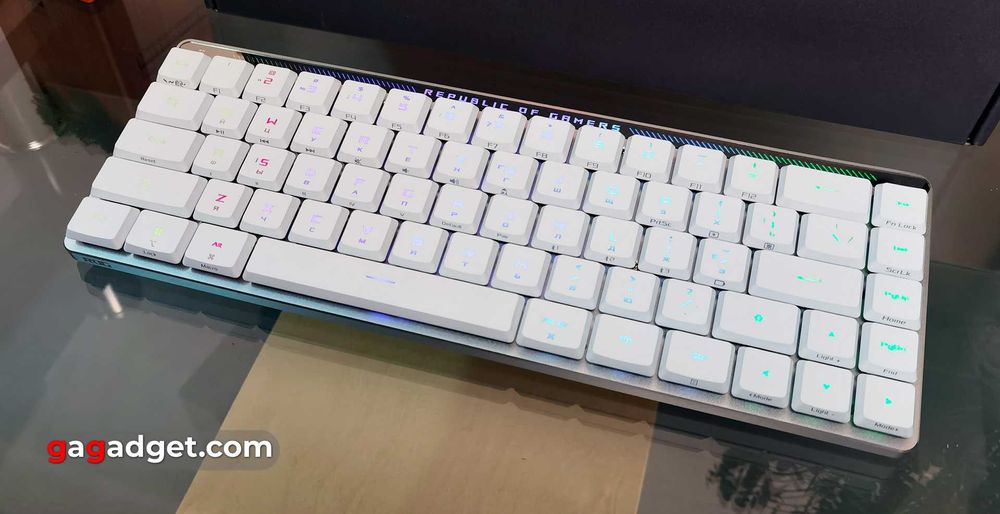 Tastatura Wireless Gaming Mecanica Asus ROG Falchion RX Low Profile RGB Bluetooth garantie Noua Sigilata