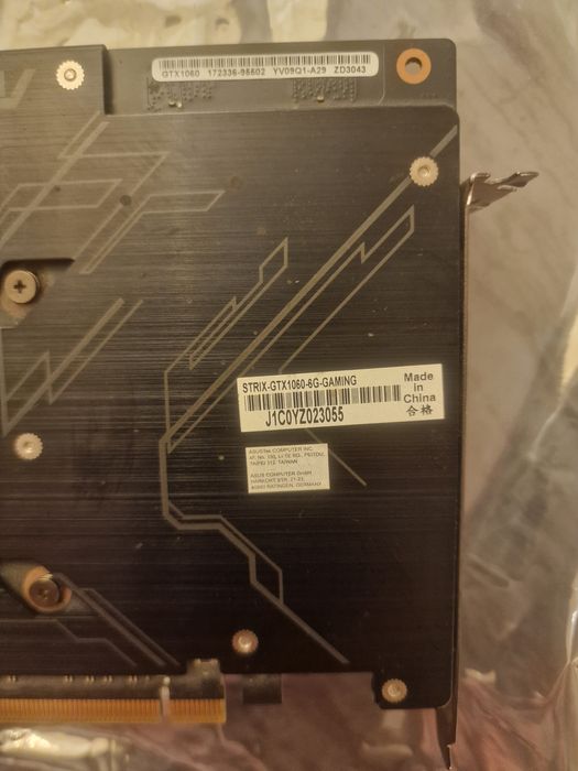 Видеокарта Asus gaming  1060 6 gb