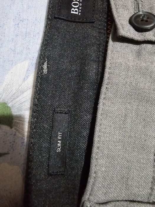 Hugo Boss Slim – мъжки елегантен панталон, сив