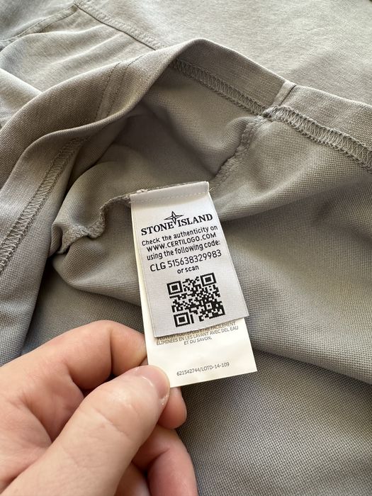 Сива поло риза Stone Island (М)