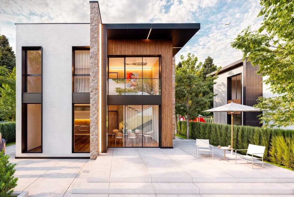 Къща с веранда къща с басейн