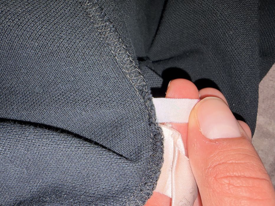 Polo Lacoste mânecă lungă, negru, mărime 5 (L)
