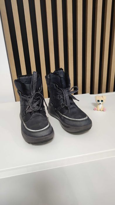 Ecco Ghete copii,piele naturala,impermeabile ,imblanite,marime EU 30