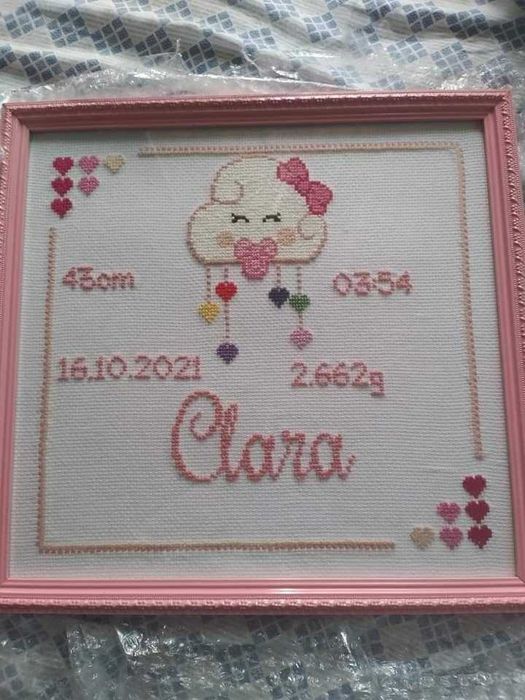 Персонализиран ръчно изработен гоблен (визитка)