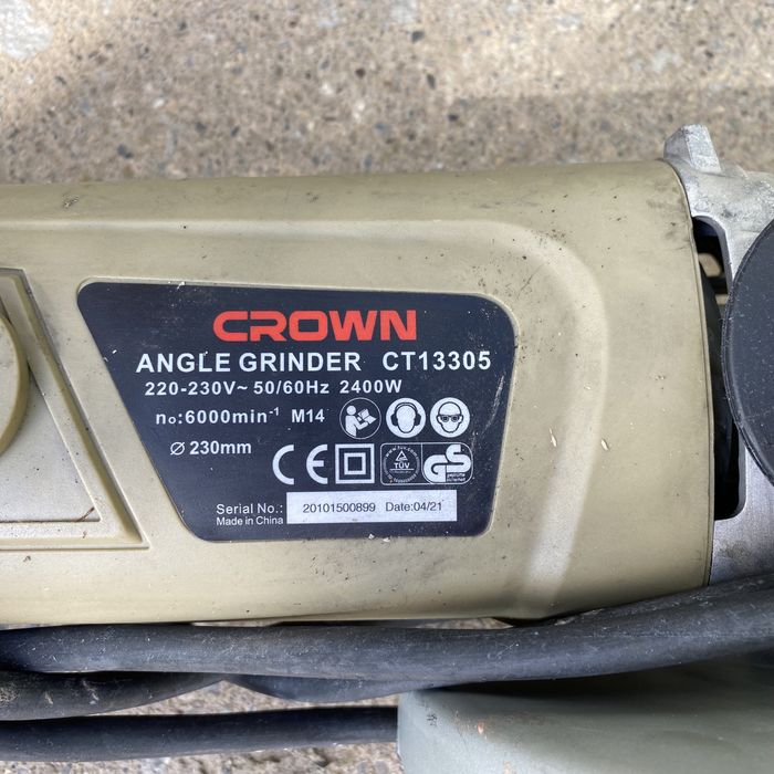 Шлифмашинка, болгарка Crown 230