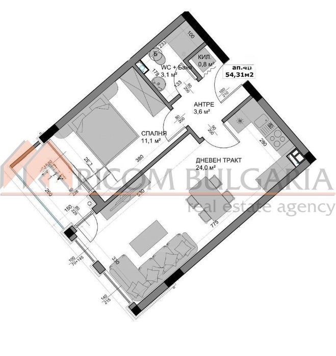 2-стаен в Варна-Владиславово площ 64