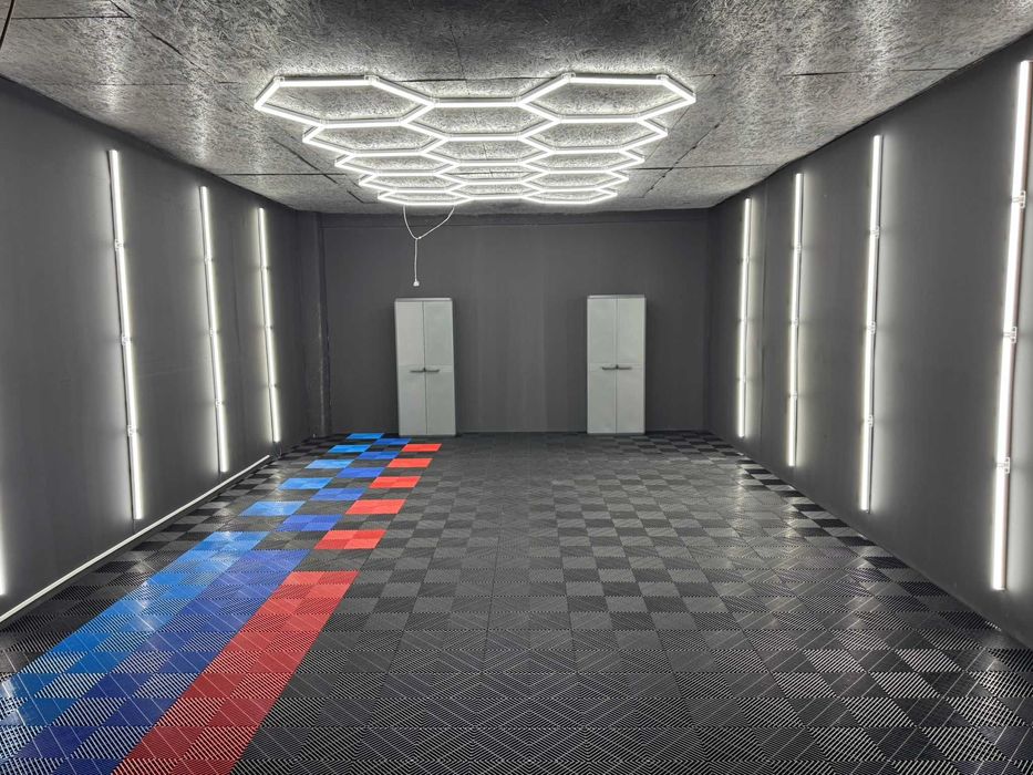 Pardoseala modulara smart floor Detailing Garaj Atelier Service Rosu