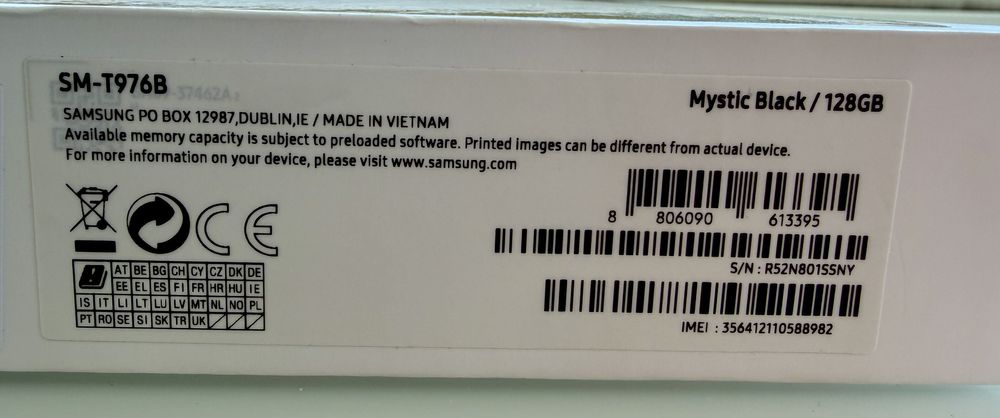 Samsung Tab S7+ 128GB black