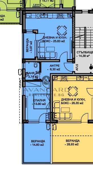 оф.23156 Двустаен с двор/ Остромила