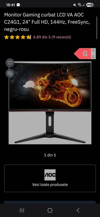 Monitor gaming AOC
