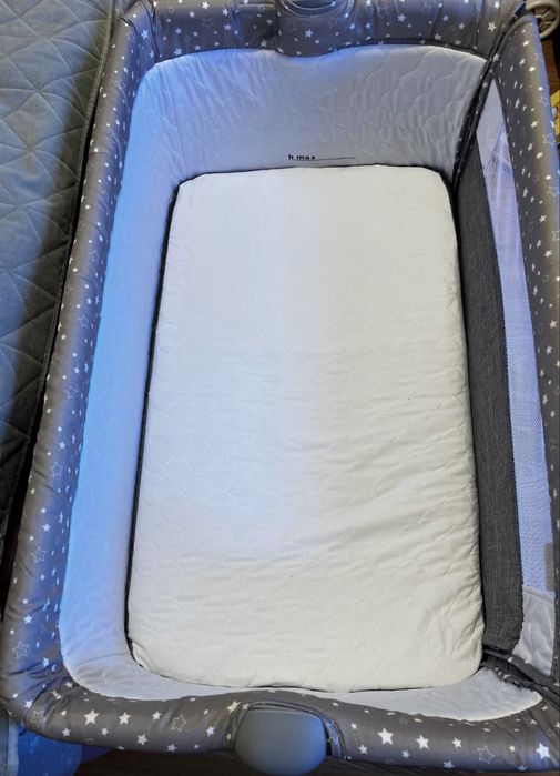 Бебешко легло-люлка Lorelli Sleep'N'Care, сиво слонче