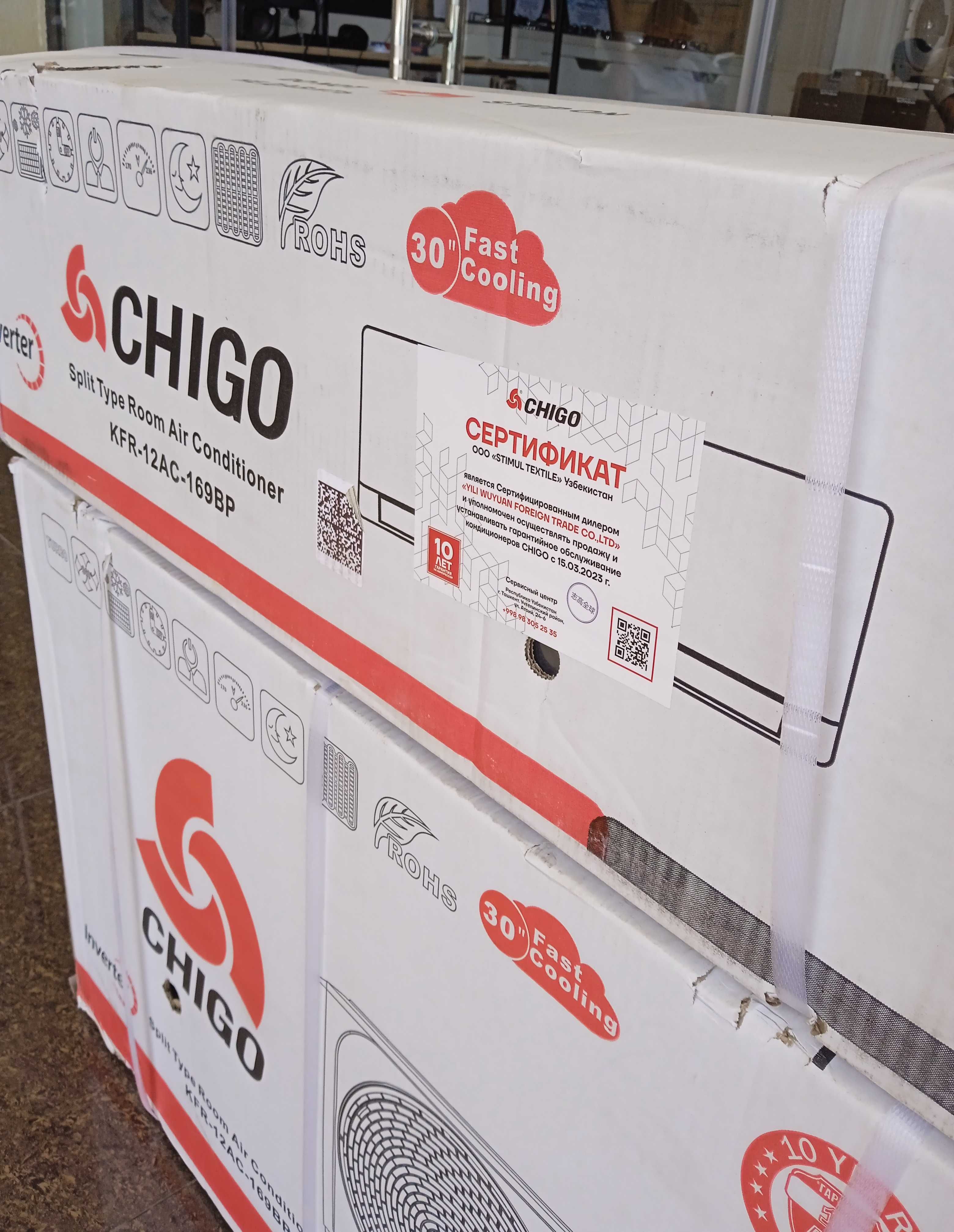 Кондиционер CHIGO (12) INVERTER (Low Voltage) Premium Доставка: 440 у.е. -  Климатическое оборудование Ташкент на Olx