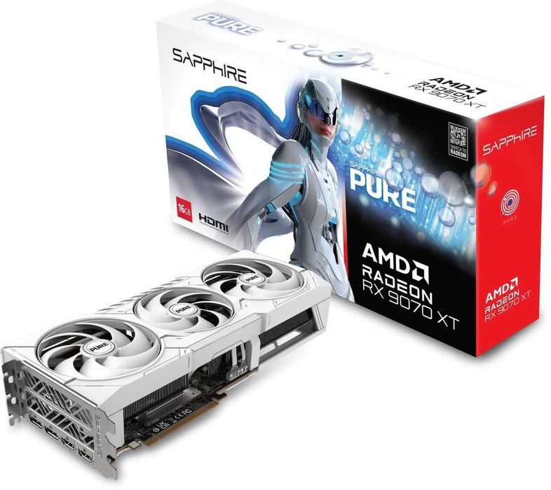 Видеокарта Sapphire AMD Radeon RX 9070 XT PURE GAMING OC