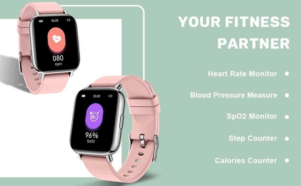 Смарт часовник Glory Fit Smart Watches- розов