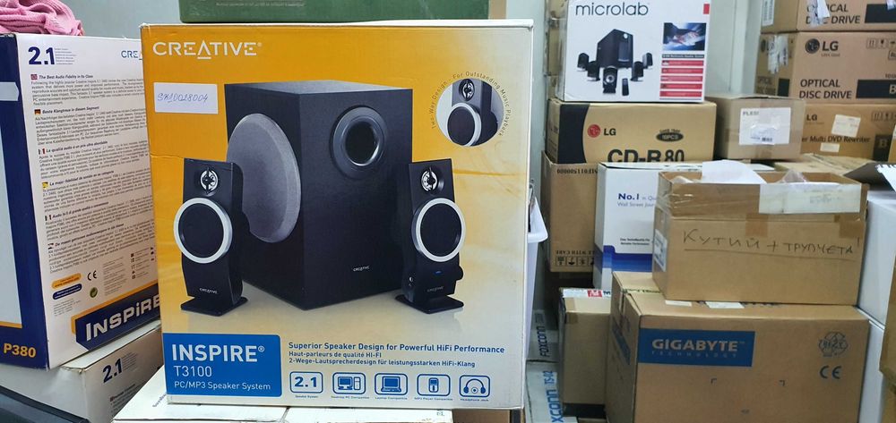 Лот от 19 аудиосистеми и тонколони - Creative, Logitech, TEAC