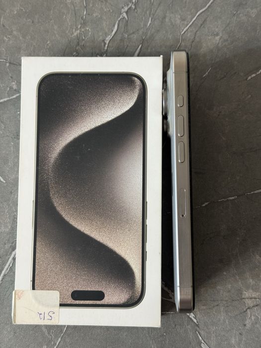 iPhone 15 pro silver titanum 512