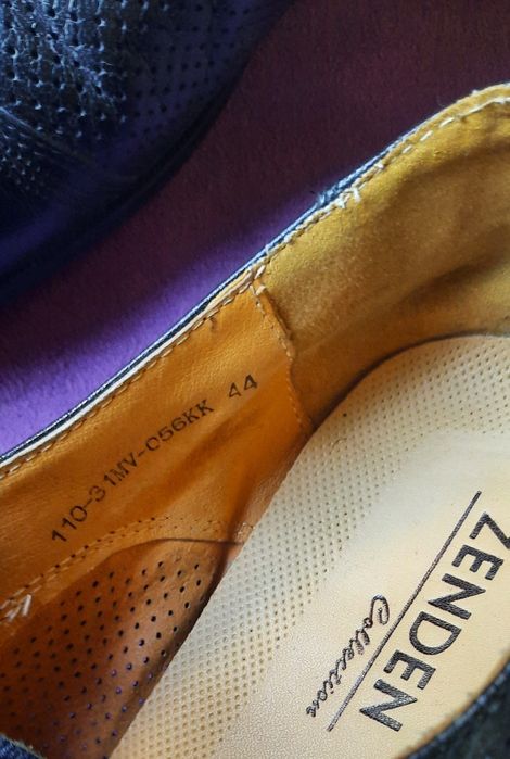 Туфли кожаные черные Zenden, размер 44