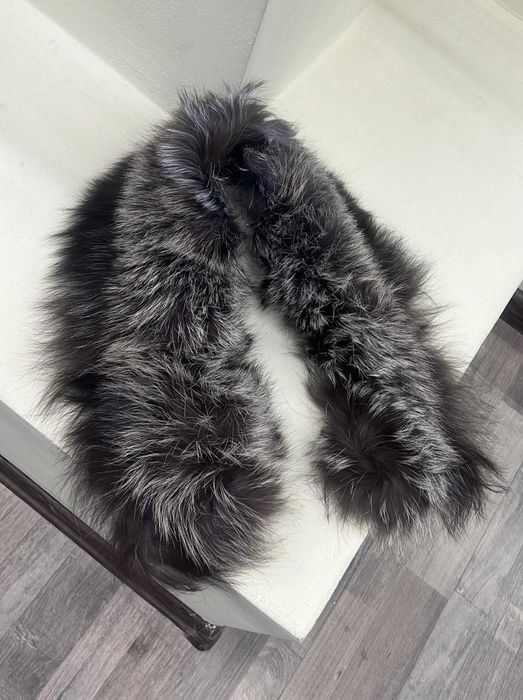 Ворот из натурального меха чернобурки