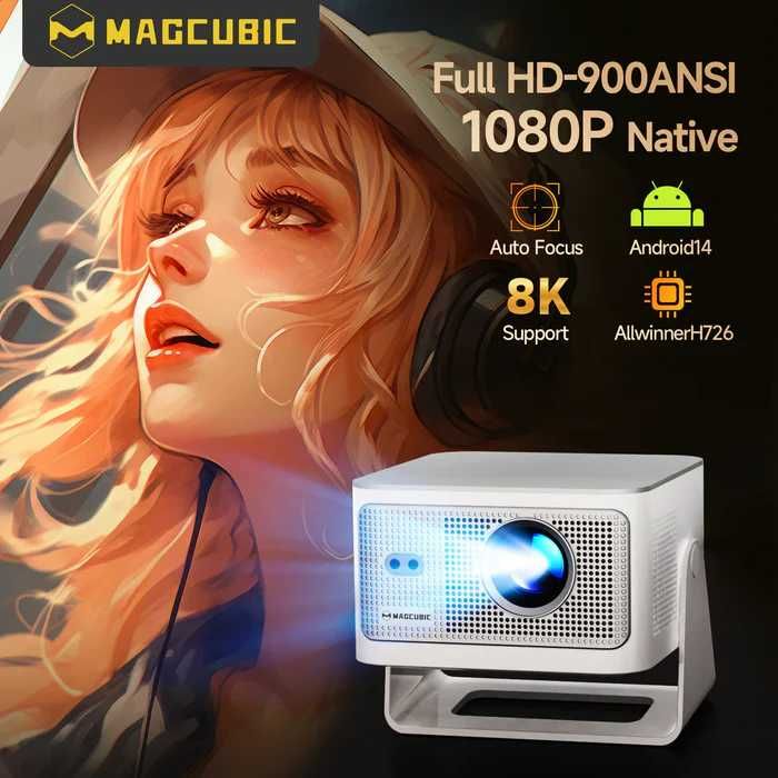 Смарт LED Проектор Magcubic® HY350MAX Android 14 8K 900 ANSI