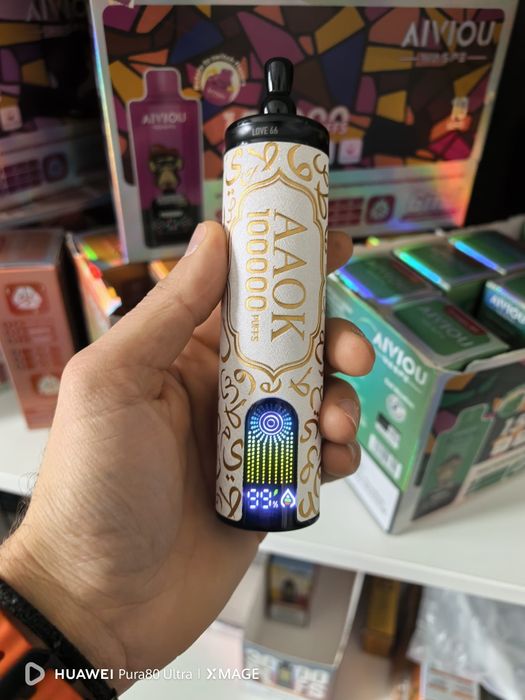 Exclusiv Vape 100.000 Puffs Narghilea Cu Sunet Display  Abur Extrem