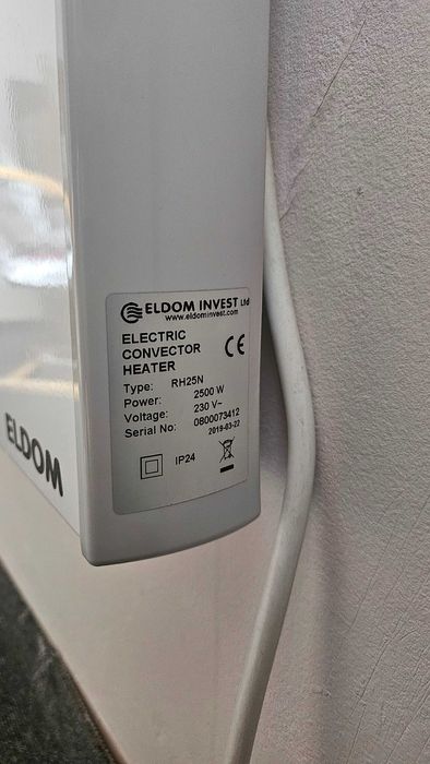 Стенен конвектор Елдом RH25 електронен 2500W (2бр)