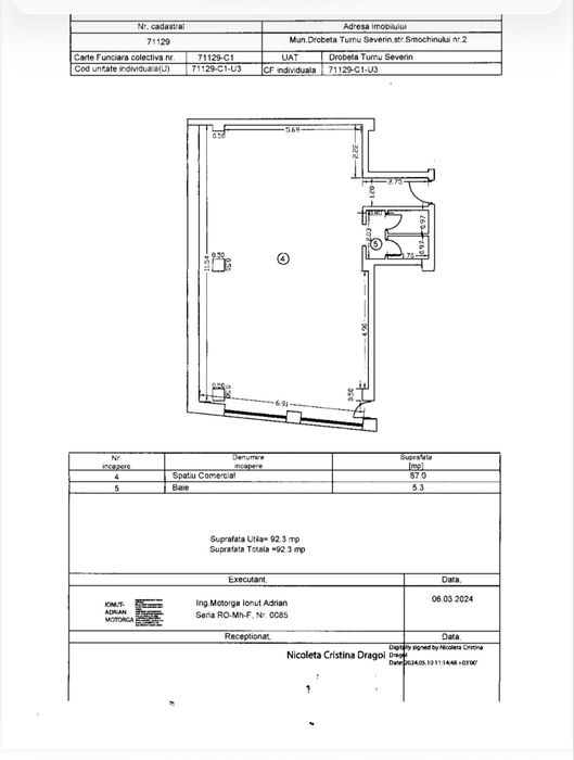 Spatiu comercial/birouri  de inchiriere centru Drobeta