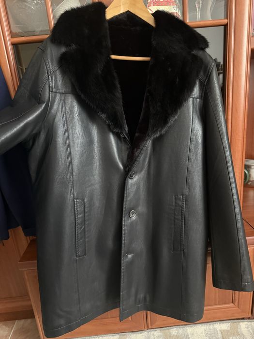 Кожаная куртка зима