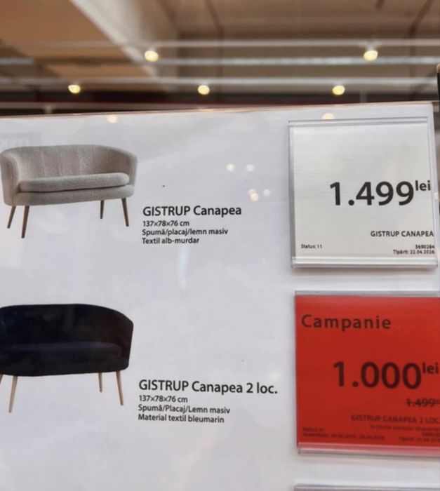 Vand canapea doua locuri nouă Jysk