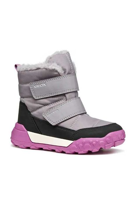 Детски кецове Geox KILWI в синьо, размер 25 / Зимни апрески Geox TREKKYUP в сиво, размер 29