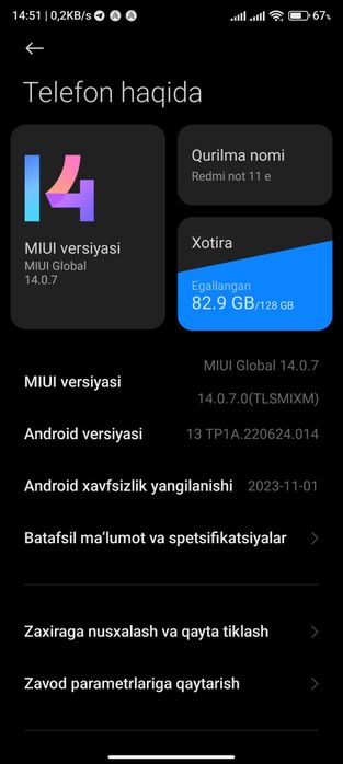 Redmi 11 e holt idyal