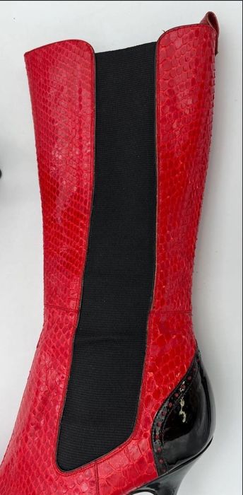 Dolce & Gabbana - ботуши от естествена змийска кожа