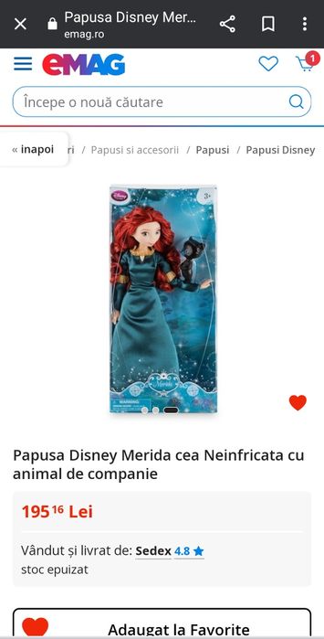 Papusa Disney,  Merida