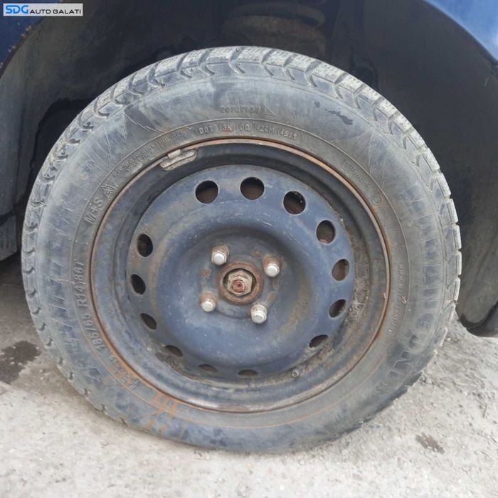 Set 4 Jante Roti Tabla 4x114,3 cu Anvelope Cauciucuri Iarna Dot 2011 Chevrolet Kalos 2002 - 2011 [C0970]