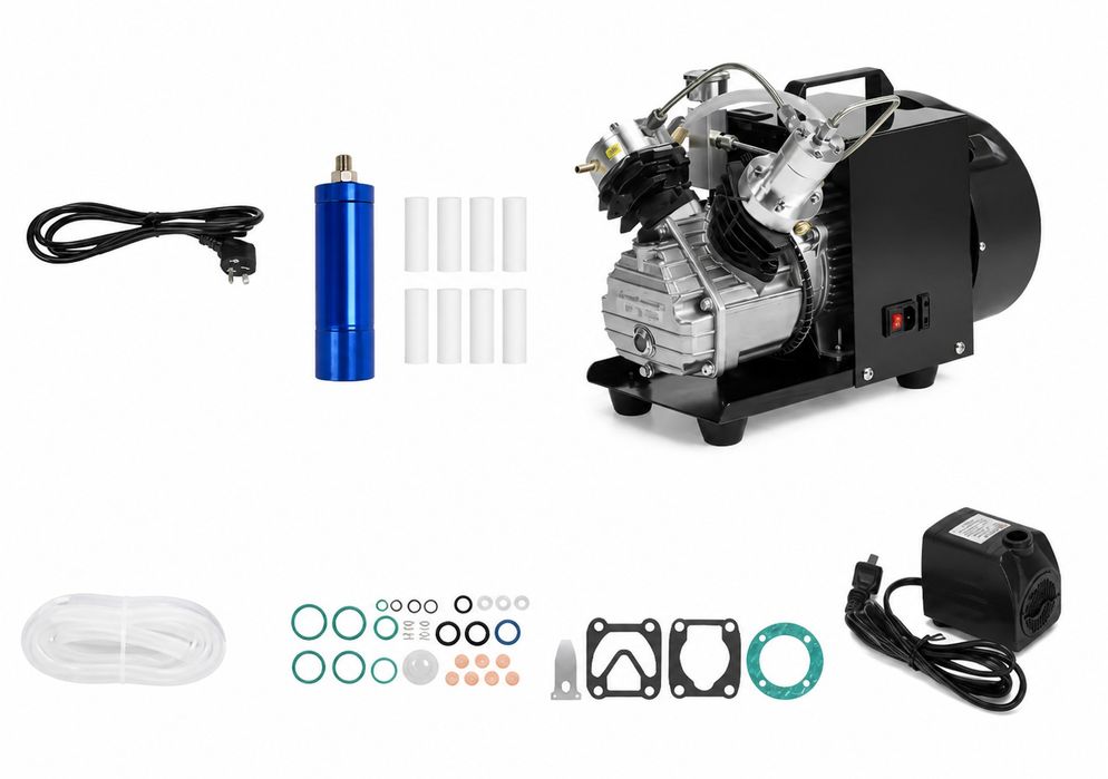 PCP Оборудване: Компресори 12/220V, Помпи, Бутилки, Филтри и Вентили  4500PSI