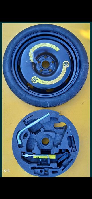 Roată rezervă 125.70.16 slim 5x112 Volkswagen Golf  6 7  kit complet