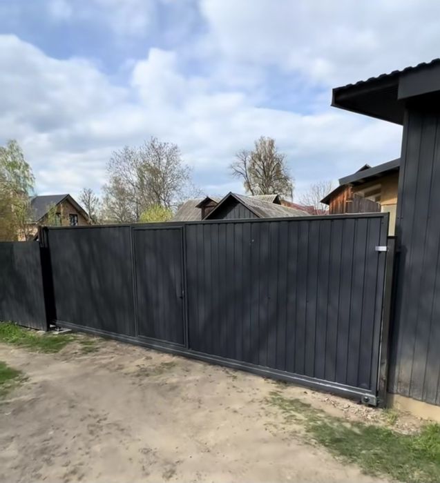 Изготовление откатные и распашные ворота.