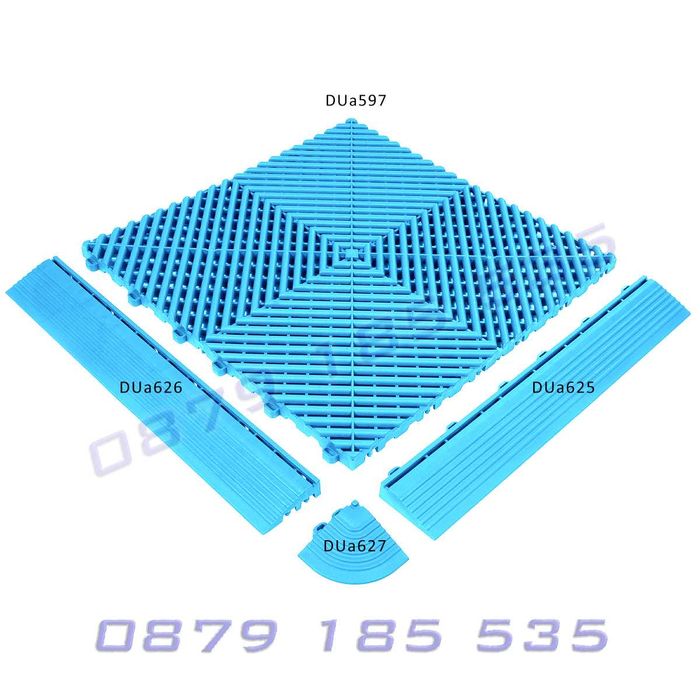 PVC модулна подова настилка гараж квадратна плочка
