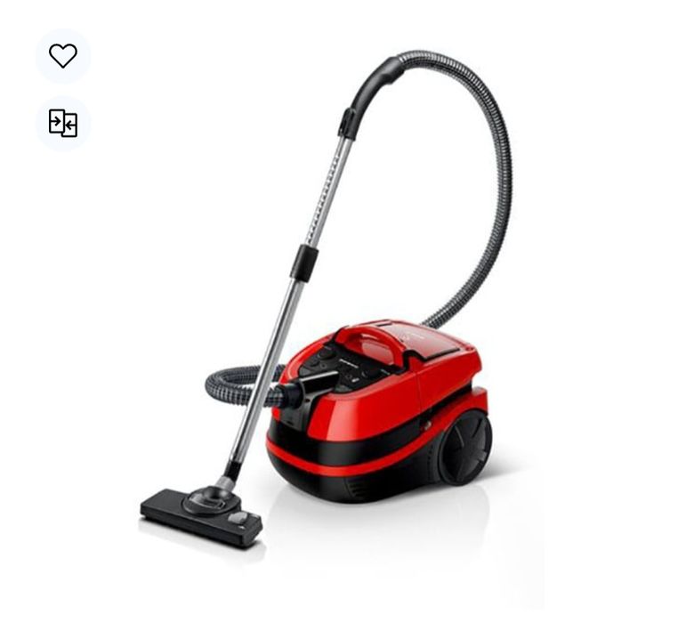 Aspirator cu spalare BOSCH AquaWash&Clean BWD421PET, 5l, 2100W, rosu