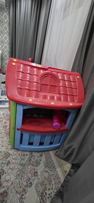 Домик, качеля и горка, 3 в 1