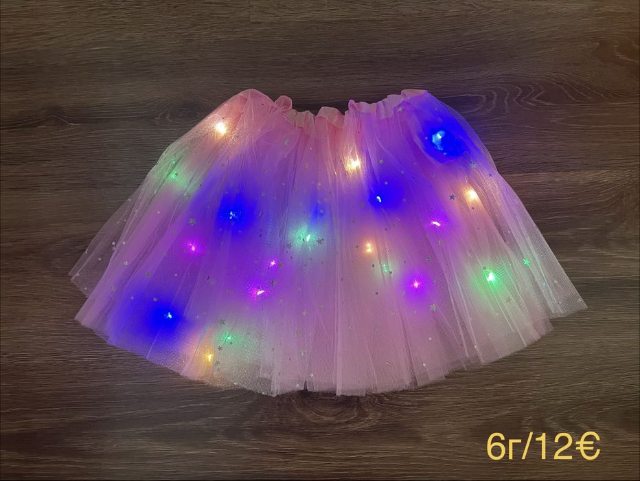 Нови дрехи да момиче 110 и 116 см, рокли, клинове, комплекти