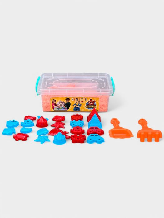 Кинетический песок, с надувной песочницей и формочками Qum pesok