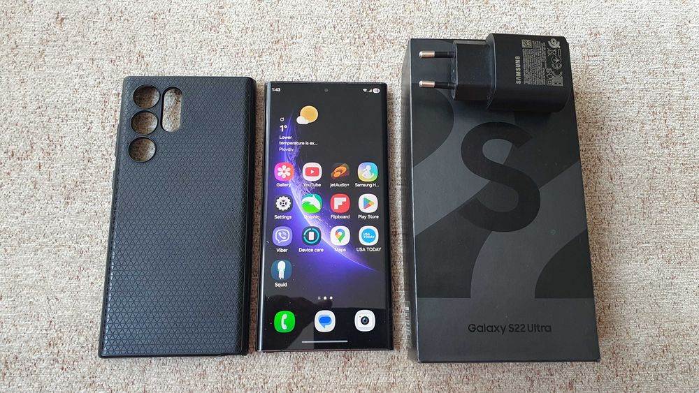 Samsung S 22 Ultra 512 GB , Ram 12GB Phantom Black , Бартер