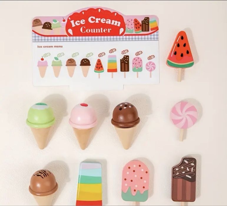 Дървен магазин за сладолед