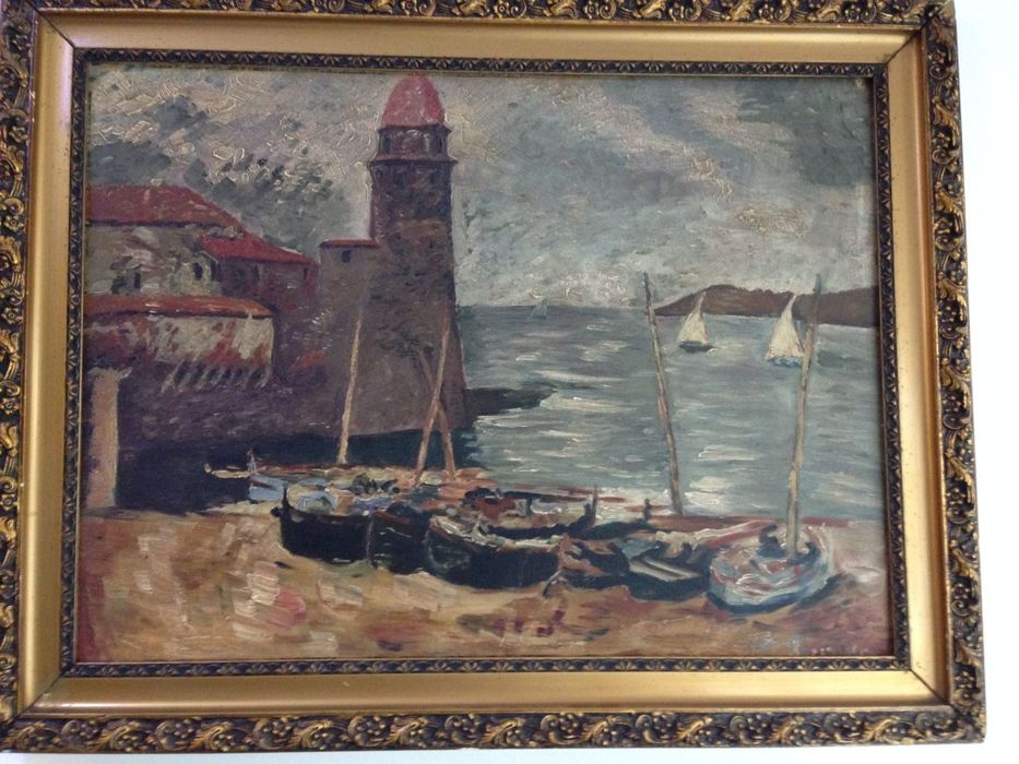 Tablou vechi,acuarela,semnată, piesă de colecție.