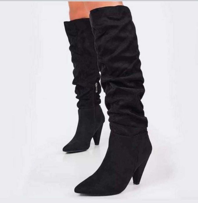 Дамски Ботуши велур