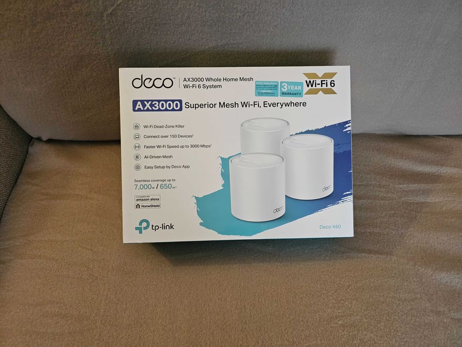 Sistem Mesh Wi-Fi 6 Dual-Band AX3000 - Tp-Link Deco X60 v3